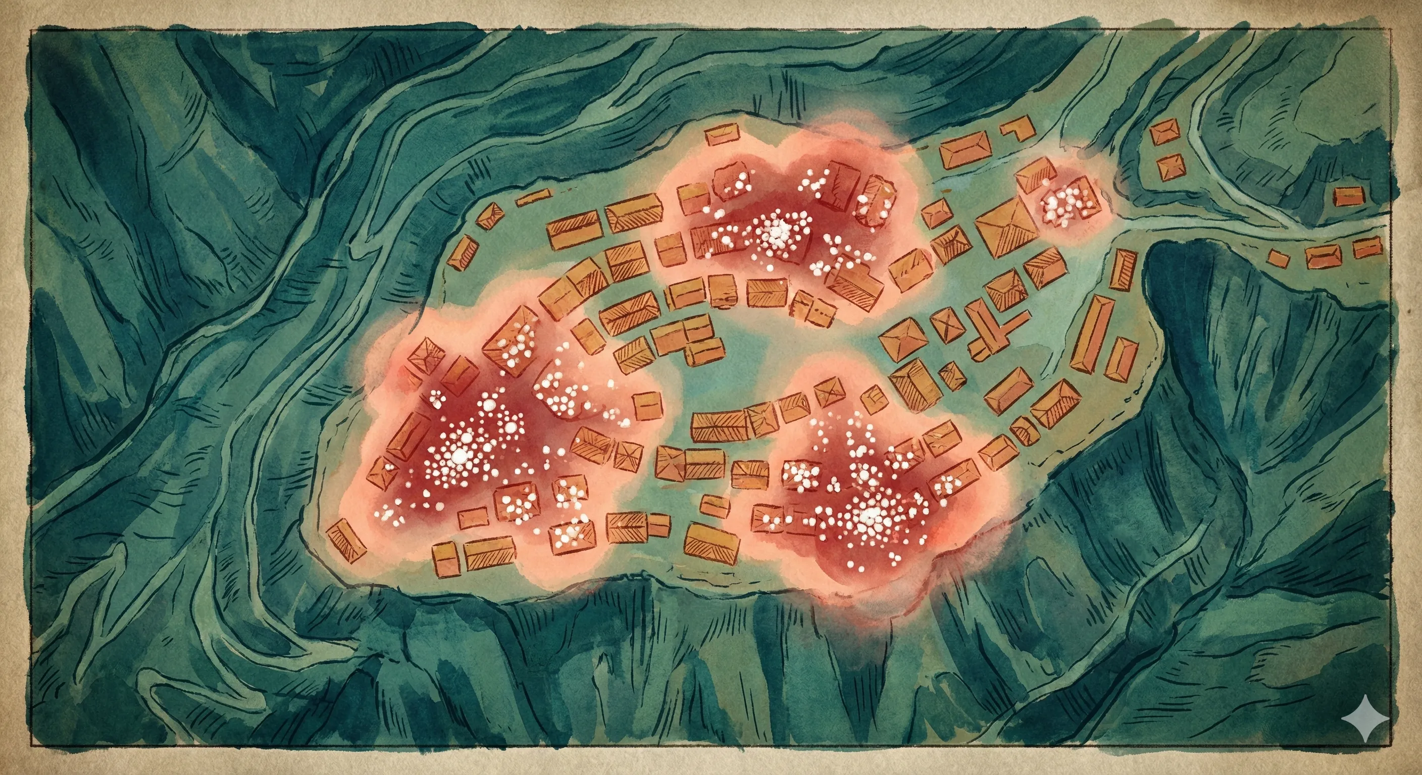 Carte thermique de densite des nids pour la planification communale.